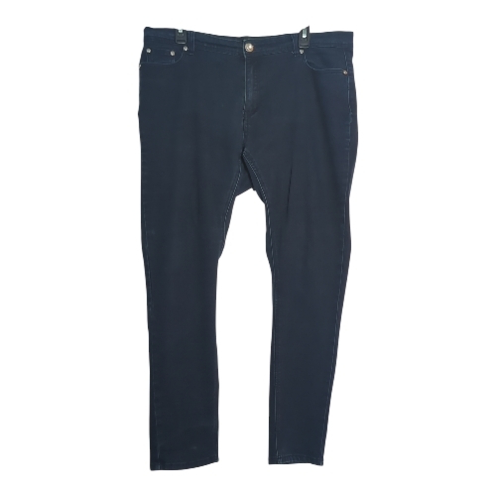 Dkin 16W Dark Wash Boot Cut Embellished Jeans Y2K McBling Indie Sleeze Cowgirl